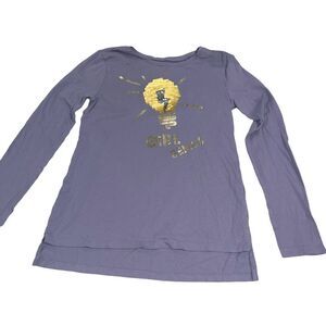 Gap Kids Light‎ Purple Lavendar Flip Sequin T-shirt - Girls Size XL